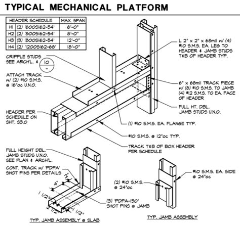 box beam header span table metal studs|steel stud framing table.